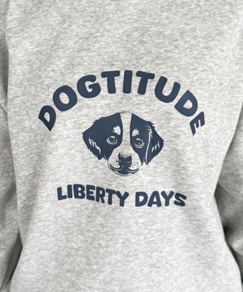 CLEA(クレア)の「アニマルカレッジロゴスウェット(スウェット・レディース・ネイビー/ブラウン/ライトグレー/グレー・M)」の17枚目の写真