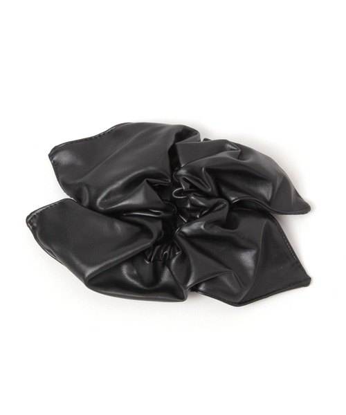 LEPSIM(レプシィム)の「スクエアシュシュ 593608(シュシュ・レディース・ベージュ/ブラック・ONE SIZE)」の5枚目の写真