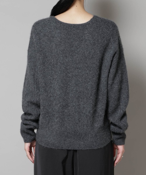 ウォッシャブルフォックスVネックニットプルオーバー（ニット/セーター