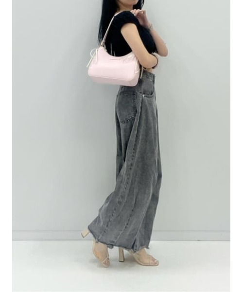 バレエコアレースアップワンショルダーバッグ（ハンドバッグ