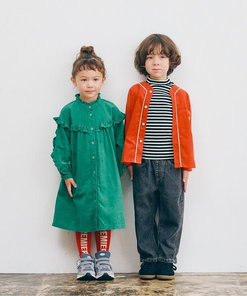 ジュニア対応】イロチ買いしたいストレッチリブトップス リンク（T