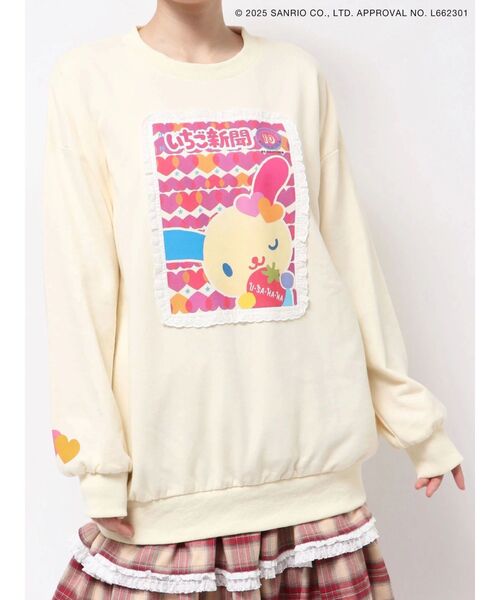 セール】いちご新聞frill frillスウェット（スウェット）｜merry jenny