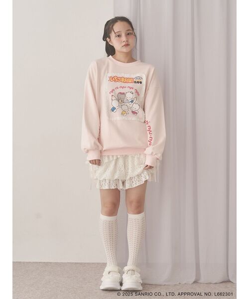 merry jenny（メリージェニー）の「いちご新聞frill frillスウェット（スウェット・レディース・チャコールグレー/ピンク/クリーム・FREE）」の8枚目の写真