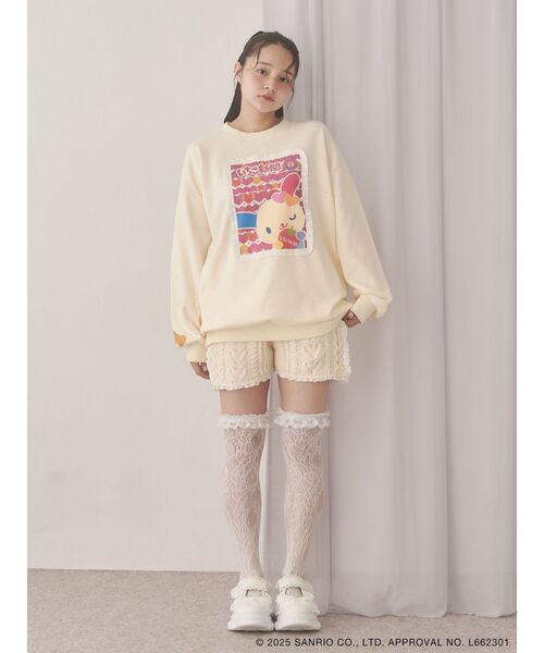 merry jenny（メリージェニー）の「いちご新聞frill frillスウェット（スウェット・レディース・チャコールグレー/ピンク/クリーム・FREE）」の15枚目の写真