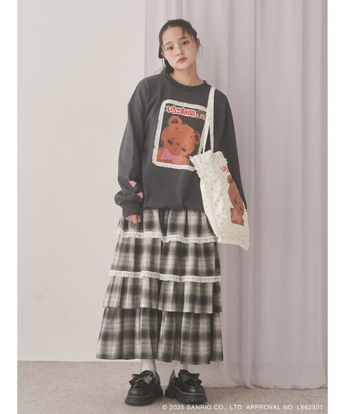 merry jenny（メリージェニー）の「いちご新聞frill frillスウェット（スウェット・レディース・チャコールグレー/ピンク/クリーム・FREE）」の18枚目の写真