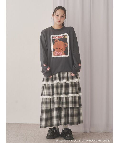 merry jenny（メリージェニー）の「いちご新聞frill frillスウェット（スウェット・レディース・チャコールグレー/ピンク/クリーム・FREE）」の19枚目の写真