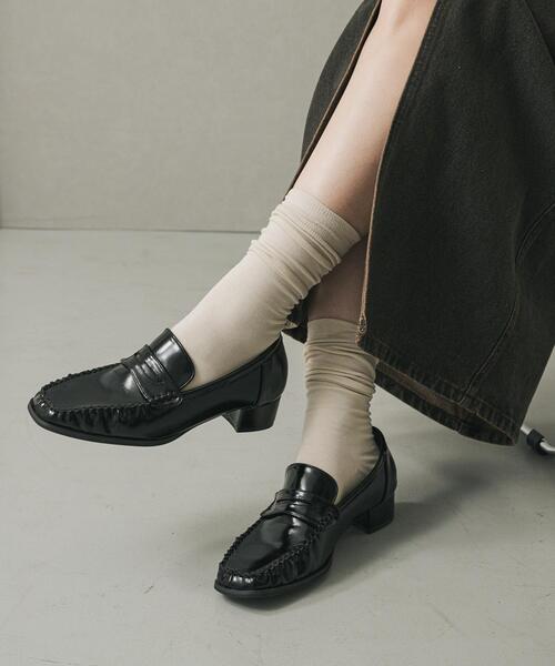 セール】メタリックギャザーローファー（ローファー）｜SENSE OF PLACE