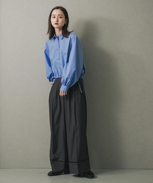 SENSE OF PLACE by URBAN RESEARCH（センスオブプレイスバイアーバンリサーチ）の「メタリックギャザーローファー（ローファー・レディース・ブロンズ/ブラック・SMALL/MEDIUM/LARGE）」の4枚目の写真