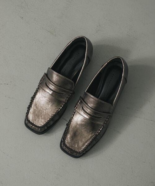 SENSE OF PLACE by URBAN RESEARCH（センスオブプレイスバイアーバンリサーチ）の「メタリックギャザーローファー（ローファー・レディース・ブロンズ/ブラック・SMALL/MEDIUM/LARGE）」の13枚目の写真