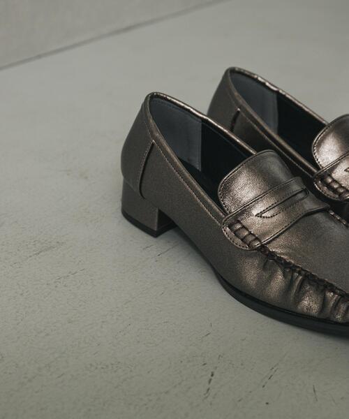 SENSE OF PLACE by URBAN RESEARCH（センスオブプレイスバイアーバンリサーチ）の「メタリックギャザーローファー（ローファー・レディース・ブロンズ/ブラック・SMALL/MEDIUM/LARGE）」の14枚目の写真