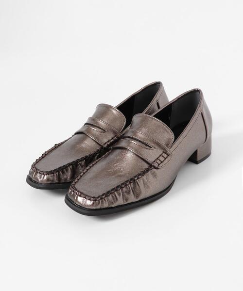 SENSE OF PLACE by URBAN RESEARCH（センスオブプレイスバイアーバンリサーチ）の「メタリックギャザーローファー（ローファー・レディース・ブロンズ/ブラック・SMALL/MEDIUM/LARGE）」の20枚目の写真