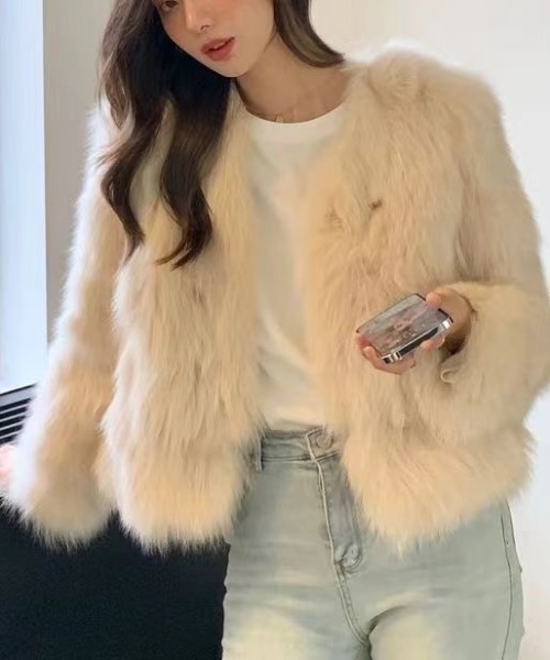 セール】フェミニンファージャケット（ノーカラージャケット）｜gossip