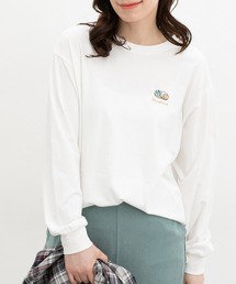 モチーフ刺繍Tシャツ