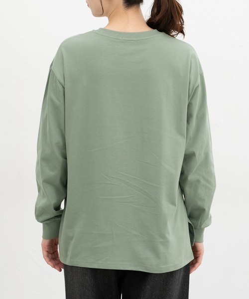 Honeys(ハニーズ)の「モチーフ刺繍Tシャツ(Tシャツ/カットソー・レディース・スミクロ/ミント/ブラウン/ベージュ/オフホワイト・L/S/M/SS)」の21枚目の写真