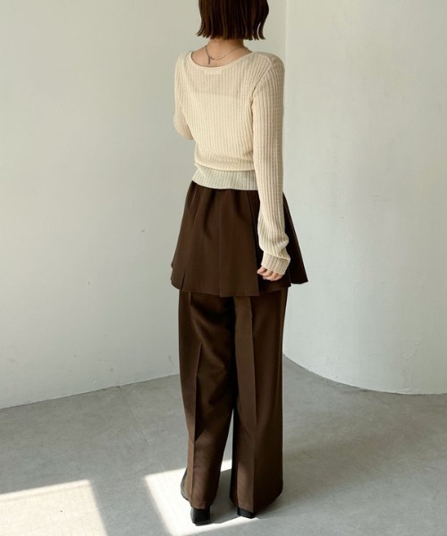 archives（アルシーヴ）の「ハリヌキリブシアーニットカーディガン（カーディガン/ボレロ・レディース・アイボリー/ブラック/グレー・MEDIUM）」の19枚目の写真