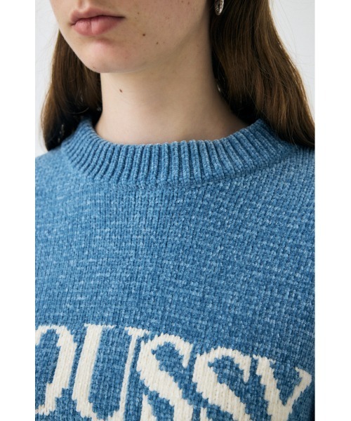 MOUSSY（マウジー）の「【ZOZO・一部店舗限定】MOLE MOUSSY LOGO KNIT / モールマウジーロゴニット（ニット/セーター・レディース・ブラック/ブルー/アイボリー/ネイビー・FREE）」の11枚目の写真