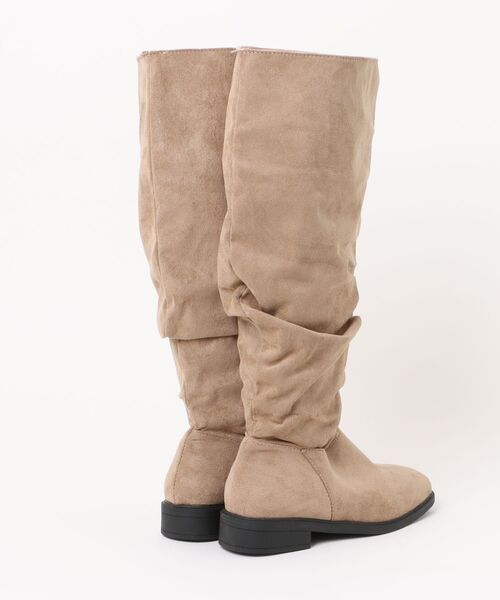 Ritzy（リッツィー）の「フェイクスウェード くしゅくしゅ ロングブーツ（ブーツ・レディース・ベージュ/ブラック・25/24.5/24/23.5/23）」の8枚目の写真