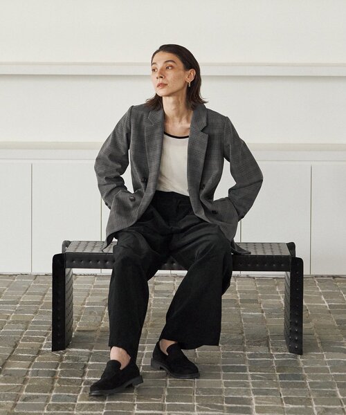 新品タグ付き カプリシュレマージュ ライトテーラージャケット ブラック ライトテーラージャケット（テーラードジャケット）｜CAPRICIEUX