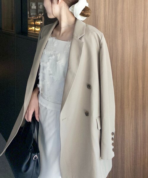 【タグ付き新品】CAPRICIEUX LE'MAGE Wテーラージャケット CAPRICIEUX LE'MAGE｜【全骨格細見え◎】Wテーラージャケット