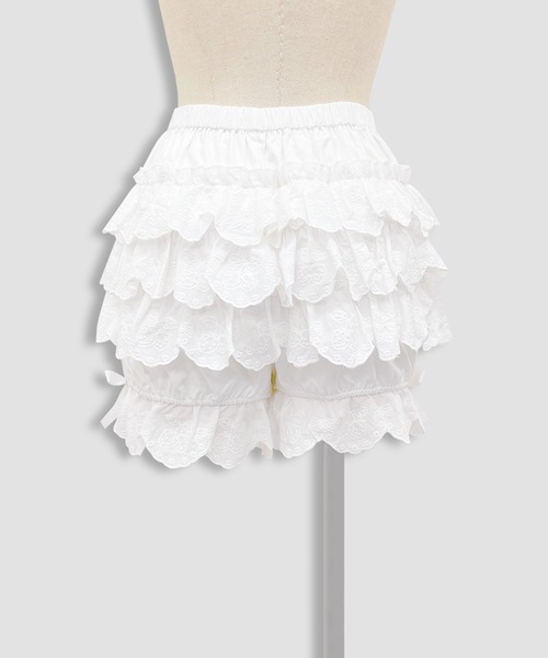 Honey Cinnamon(ハニーシナモン)の「コットンレースふりふりパンツ(その他パンツ・レディース・ホワイト・FREE)」の5枚目の写真