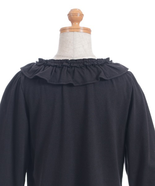 axes femme（アクシーズファム）の「リボン×フリルトップス（Tシャツ/カットソー・キッズ・ブラック/キナリ・LARGE/X-LARGE/MEDIUM）」の7枚目の写真