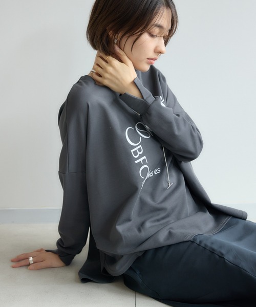 KATHARINE ROSS(キャサリンロス)の「【KATHARINE ROSS】COMTEポンチョロンT(Tシャツ/カットソー・レディース・チャコールグレー/オフホワイト/ネイビー・MEDIUM)」の18枚目の写真