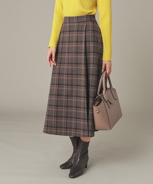 セール】チェックラップ風スカート（スカート）｜GLACIER lusso