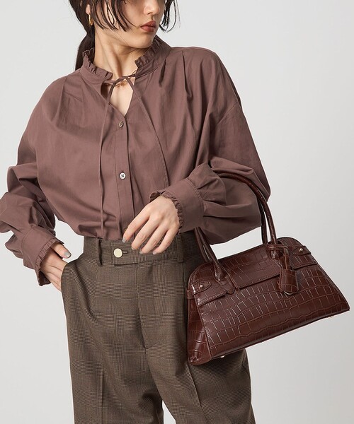 green label relaxing（グリーンレーベルリラクシング）の「ボストンバッグ（ボストンバッグ・レディース・ベージュ/ダークブラウン/ブラック・FREE）」の2枚目の写真