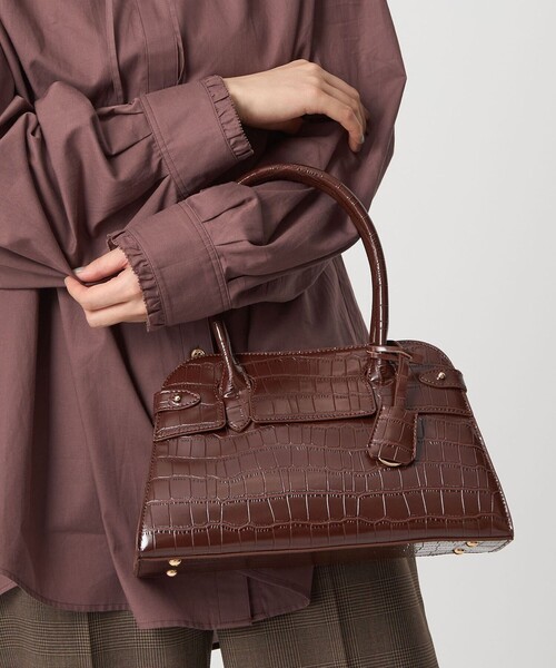 green label relaxing（グリーンレーベルリラクシング）の「ボストンバッグ（ボストンバッグ・レディース・ベージュ/ダークブラウン/ブラック・FREE）」の5枚目の写真