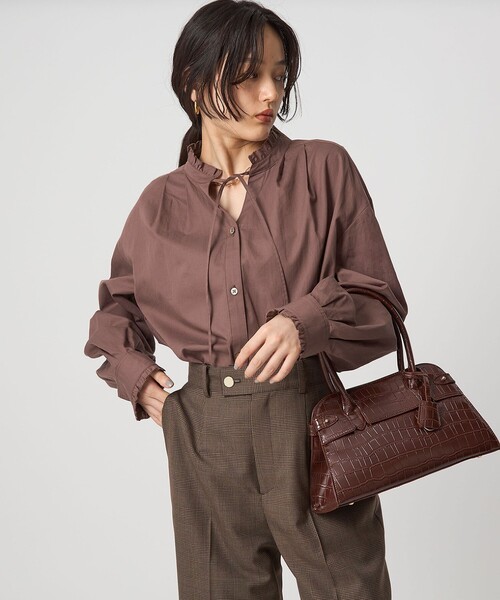 green label relaxing（グリーンレーベルリラクシング）の「ボストンバッグ（ボストンバッグ・レディース・ベージュ/ダークブラウン/ブラック・FREE）」の4枚目の写真