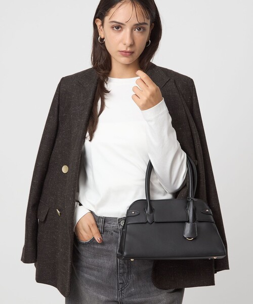 green label relaxing（グリーンレーベルリラクシング）の「ボストンバッグ（ボストンバッグ・レディース・ベージュ/ダークブラウン/ブラック・FREE）」の18枚目の写真