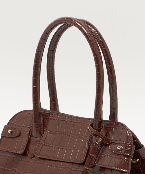 green label relaxing（グリーンレーベルリラクシング）の「ボストンバッグ（ボストンバッグ・レディース・ベージュ/ダークブラウン/ブラック・FREE）」の6枚目の写真