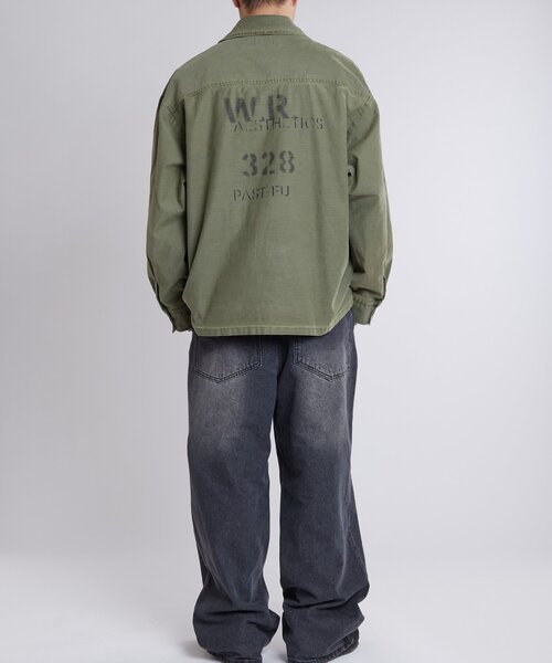 WHO'S WHO gallery(フーズフーギャラリー)の「FromVintage ファティーグジャケット(ミリタリージャケット・メンズ・グリーン/カーキ・FREE)」の8枚目の写真