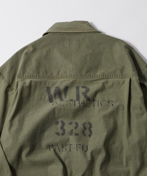 WHO'S WHO gallery(フーズフーギャラリー)の「FromVintage ファティーグジャケット(ミリタリージャケット・メンズ・グリーン/カーキ・FREE)」の12枚目の写真
