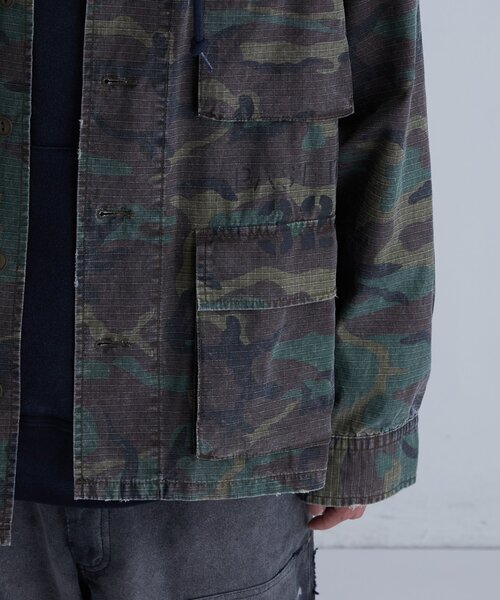 WHO'S WHO gallery(フーズフーギャラリー)の「FromVintage ファティーグジャケット(ミリタリージャケット・メンズ・グリーン/カーキ・FREE)」の15枚目の写真