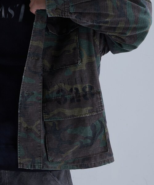WHO'S WHO gallery(フーズフーギャラリー)の「FromVintage ファティーグジャケット(ミリタリージャケット・メンズ・グリーン/カーキ・FREE)」の16枚目の写真