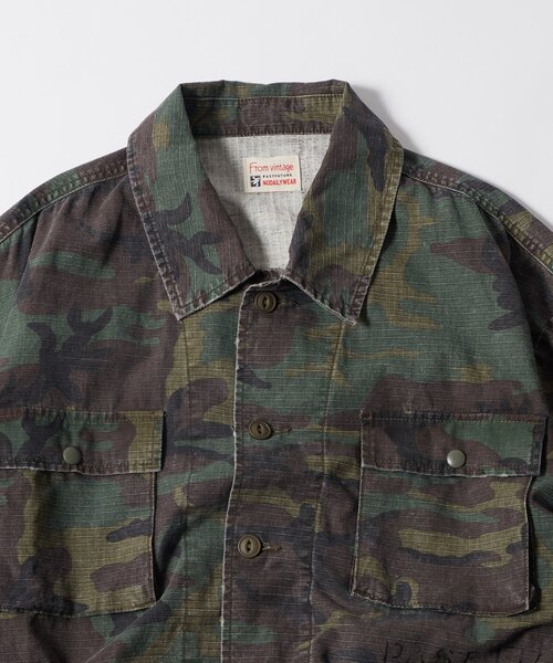 WHO'S WHO gallery(フーズフーギャラリー)の「FromVintage ファティーグジャケット(ミリタリージャケット・メンズ・グリーン/カーキ・FREE)」の17枚目の写真