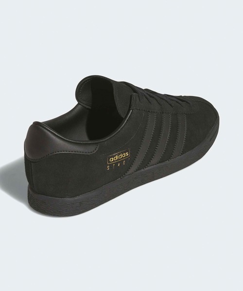 adidas(アディダス)の「adidas/アディダス STADT スリーストライプ ロープロスニーカー 秋 秋服 2026年秋冬(スニーカー・メンズ・ダークブラウン/ブラック/シルバー・28/27.5/27/26.5/26/24.5/24/23.5/23/25/25.5)」の8枚目の写真