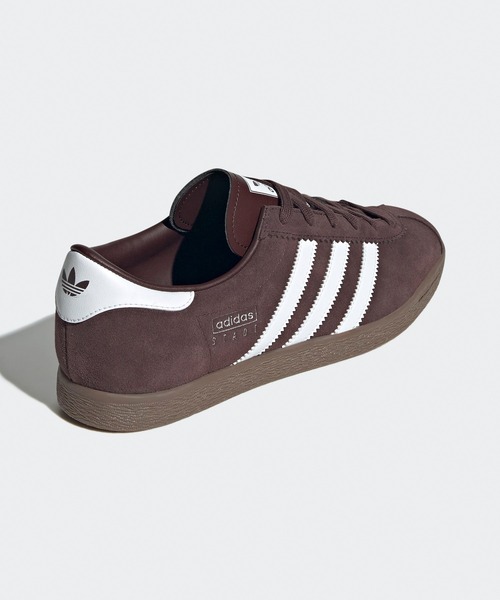 adidas(アディダス)の「adidas/アディダス STADT スリーストライプ ロープロスニーカー 秋 秋服 2026年秋冬(スニーカー・メンズ・ダークブラウン/ブラック/シルバー・28/27.5/27/26.5/26/24.5/24/23.5/23/25/25.5)」の15枚目の写真