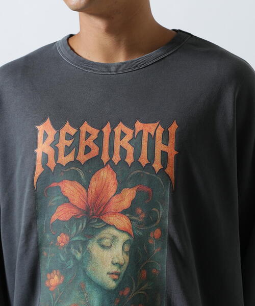 DANKE SCHON(ダンケシェーン)の「【WEB&DEPOT限定】DankeSchon/ダンケシェーン/PIGMENT SWEAT REBIRTH(スウェット・レディース・ベージュ/ブラック・M/L)」の6枚目の写真