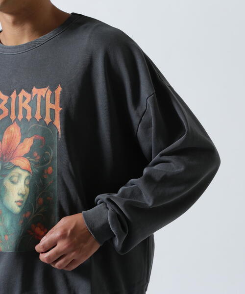 DANKE SCHON(ダンケシェーン)の「【WEB&DEPOT限定】DankeSchon/ダンケシェーン/PIGMENT SWEAT REBIRTH(スウェット・レディース・ベージュ/ブラック・M/L)」の7枚目の写真