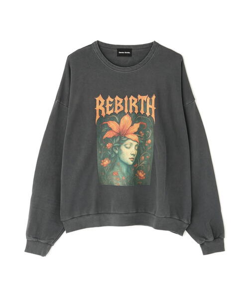 DANKE SCHON(ダンケシェーン)の「【WEB&DEPOT限定】DankeSchon/ダンケシェーン/PIGMENT SWEAT REBIRTH(スウェット・レディース・ベージュ/ブラック・M/L)」の9枚目の写真