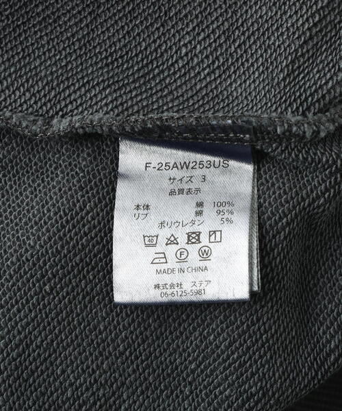 DANKE SCHON(ダンケシェーン)の「【WEB&DEPOT限定】DankeSchon/ダンケシェーン/PIGMENT SWEAT REBIRTH(スウェット・レディース・ベージュ/ブラック・M/L)」の12枚目の写真