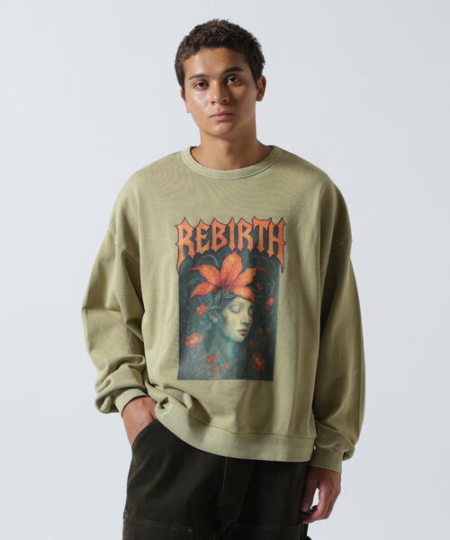 DANKE SCHON(ダンケシェーン)の「【WEB&DEPOT限定】DankeSchon/ダンケシェーン/PIGMENT SWEAT REBIRTH(スウェット・レディース・ベージュ/ブラック・M/L)」の13枚目の写真