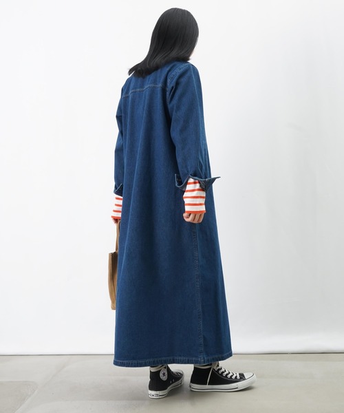 入手困難✨店舗限定モデル♡ブルーレーベル　Aライン　ワンピース　ロゴボタン 入手困難✨店舗限定モデル♡ブルーレーベル Aライン ワンピース ロゴ