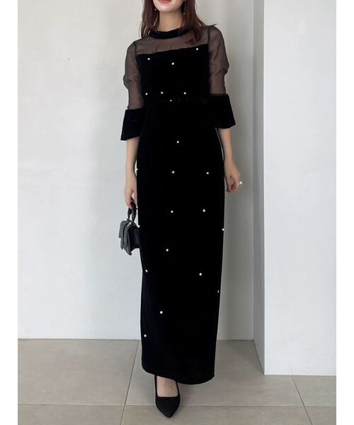 dazzlin（ダズリン）の「【藤井サチコラボ】パールビジューベロア