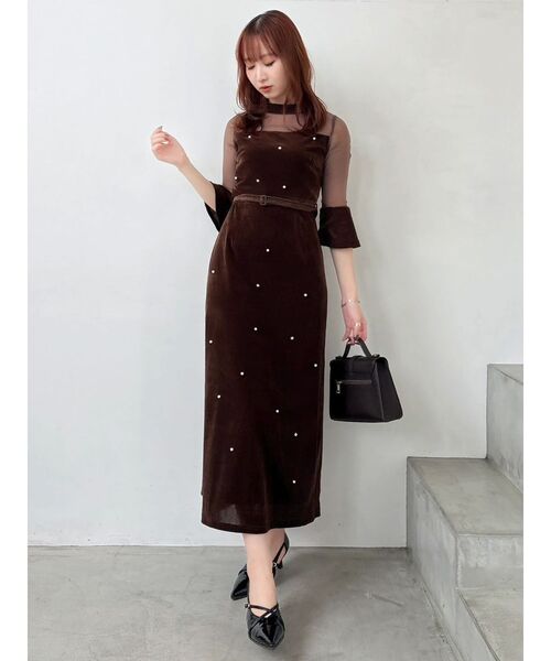 dazzlin（ダズリン）の「【藤井サチコラボ】パールビジューベロア