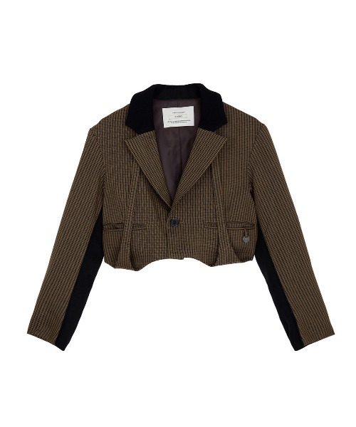 ジャケット・アウター AMERI MEDI HOUNDSTOOTH JACQUARD JACKET Ameri（アメリ）の「MEDI HOUNDSTOOTH JACQUARD JACKET