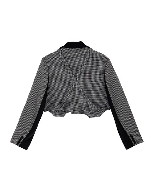 BONBOM×Ameri HOUNDSTOOTH GARTER JACKET（テーラードジャケット