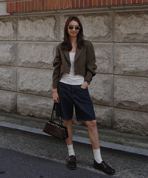 BONBOM（ボンボム）の「BONBOM×Ameri HOUNDSTOOTH GARTER JACKET